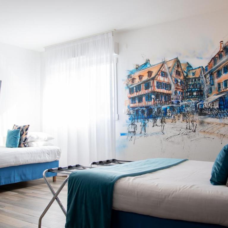Colmar Hotel - Chambre Triple Confort - Accessible aux Personnes à Mobilité Réduite - 9