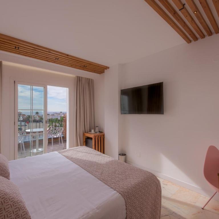 Hotel Boutique Sibarys - Adults Recommended - Habitación Doble Deluxe con balcón y vistas parciales al mar - 22