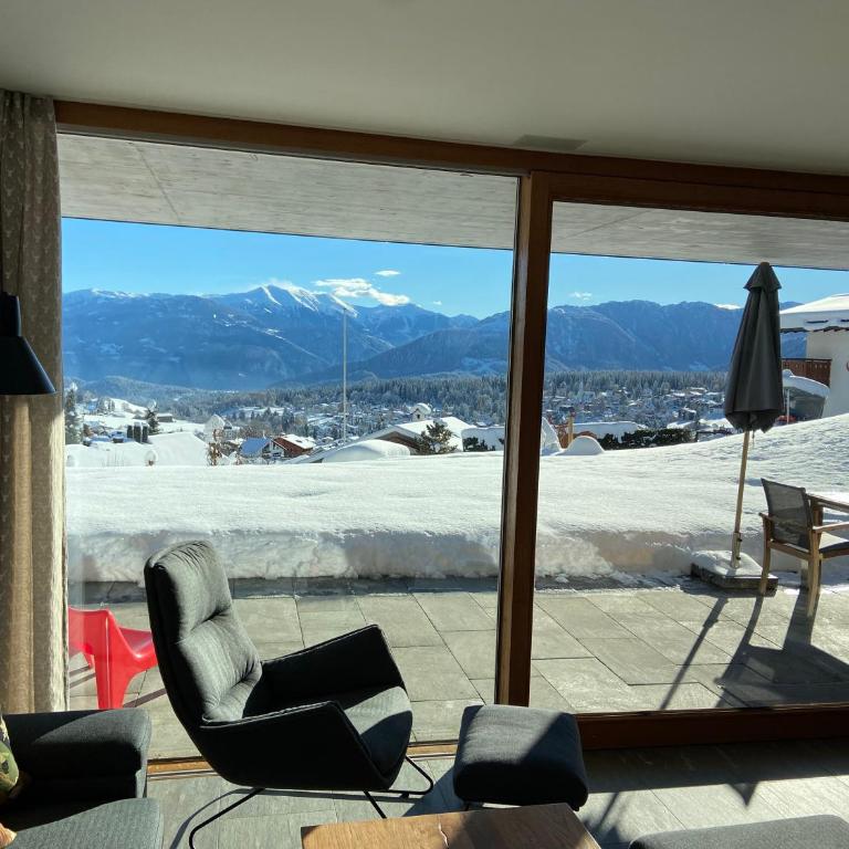 Casa Admisa, spektakuläre Aussicht, Ski in and out, hochwertige Einrichtung, Valserstein und Eiche - Apartment mit 2 Schlafzimmern - 38