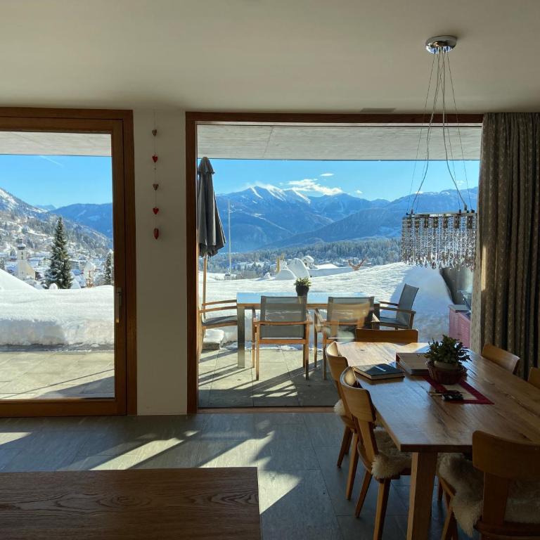 Casa Admisa, spektakuläre Aussicht, Ski in and out, hochwertige Einrichtung, Valserstein und Eiche - Apartment mit 2 Schlafzimmern - 41
