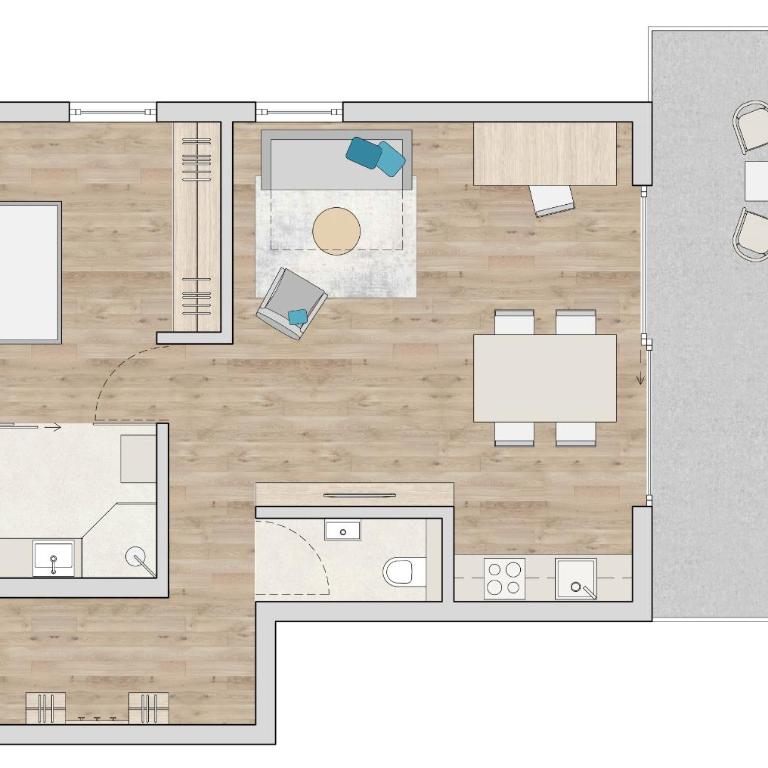 Apartment Pale - Apartment mit 1 Schlafzimmer (2-4 Erwachsene) - 7