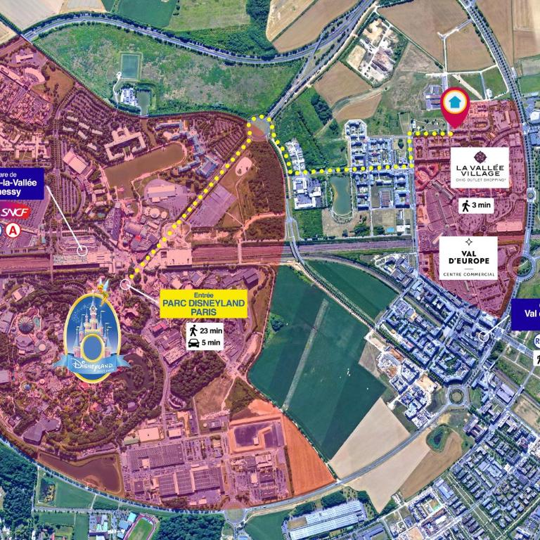 Disneyland-Paris 8pers, 2 Parkings, Wifi, - Apartment mit 2 Schlafzimmern - 18