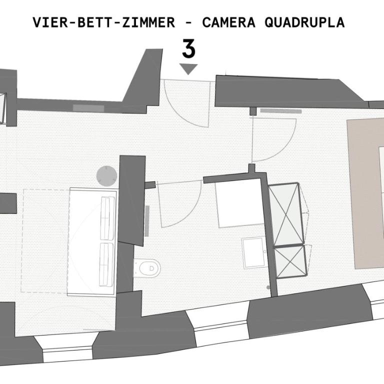 Alter Schlachthof - Camera Quadrupla - Dependance 150 m - 1