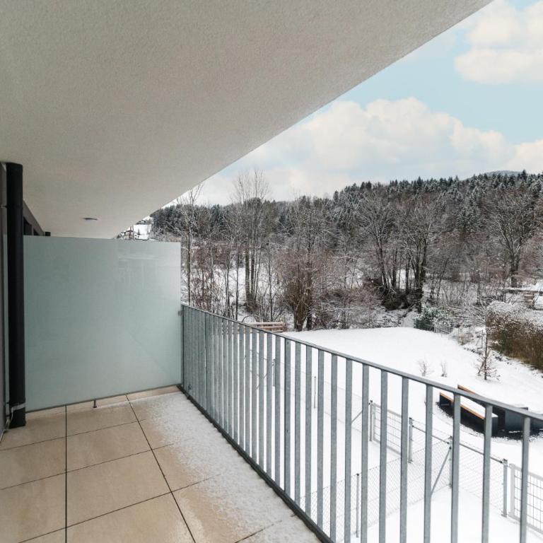 Ferienwohnung Bergsonne mit Sonnenbalkon und Tiefgaragen Parkplatz - Apartment mit 1 Schlafzimmer - 16