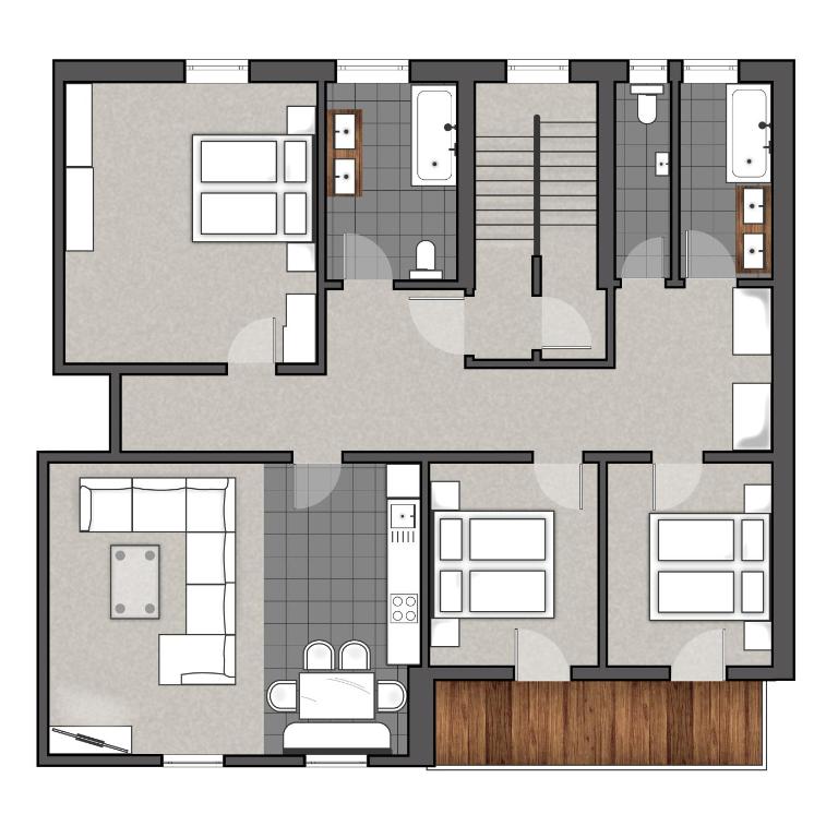Urlaubsplatzl Appartements - Superior Ferienwohnung mit 3 Schlafzimmern - 15