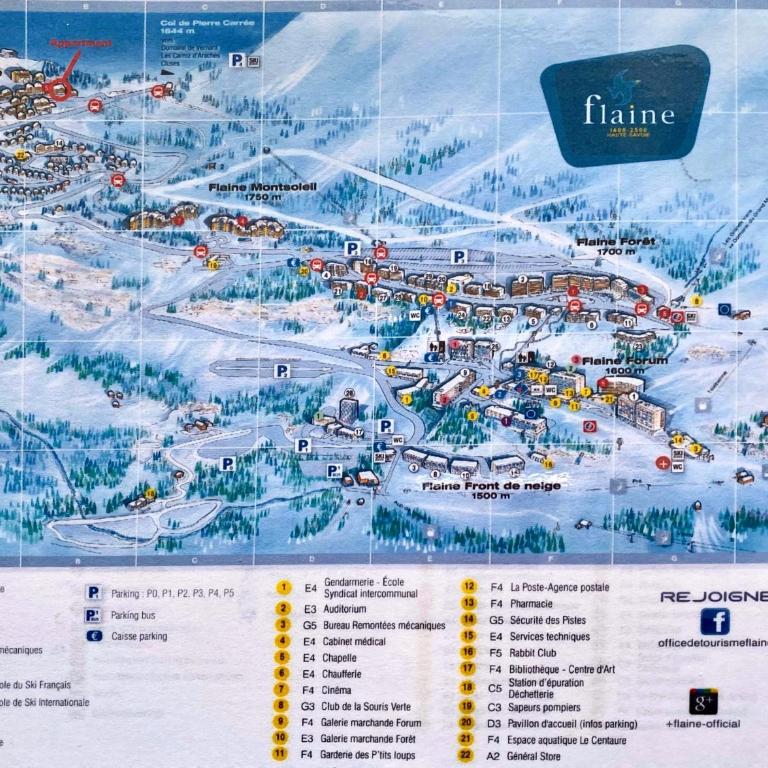 Vue panoramique sur les montagnes plein Sud - T2 Skis aux pieds, Piscine & Spa - Appartement 1 Chambre - 46