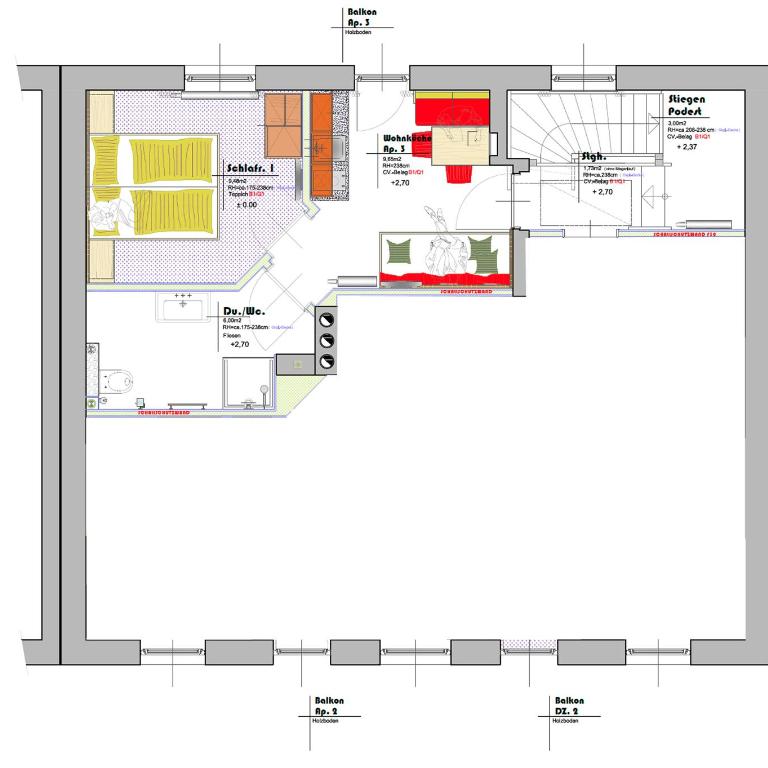Appartement Haus Burgblick - Apartment mit 1 Schlafzimmer - 3