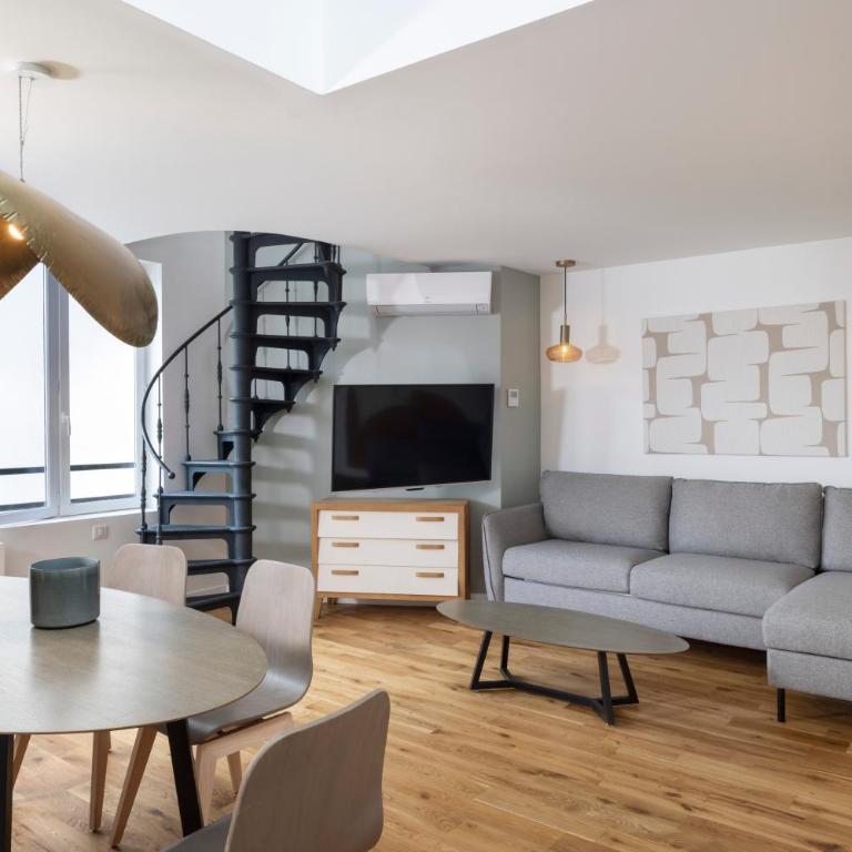 Yuna Blanche - Serviced Apartments - Duplex 3 Chambres au Calme sur Cour - 76 m2 - 6