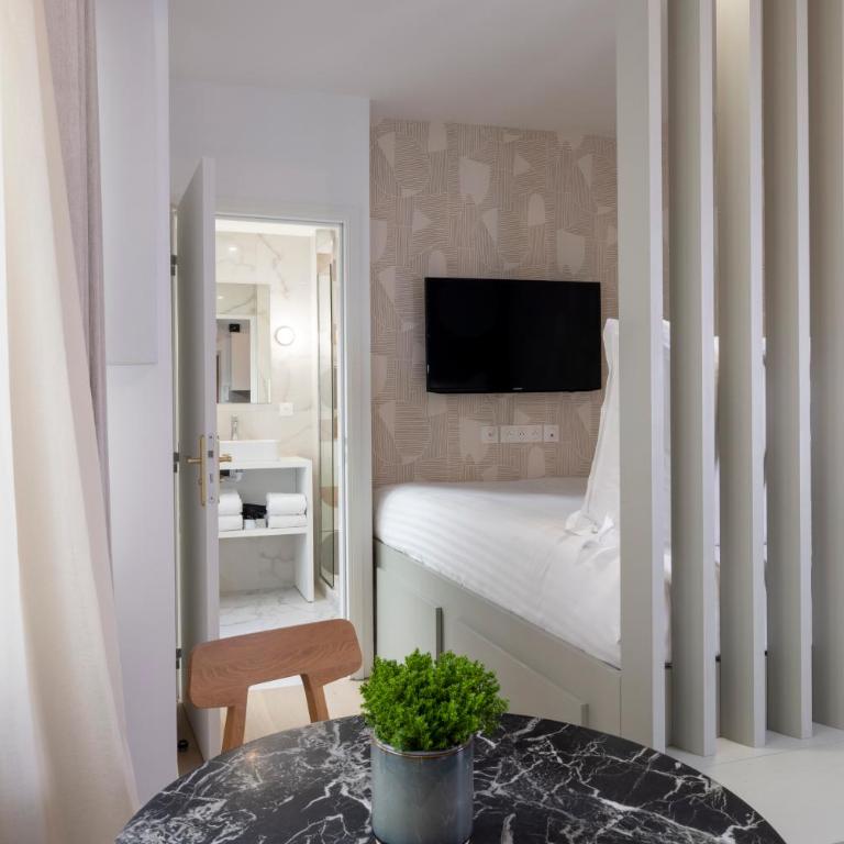Yuna Blanche - Serviced Apartments - Studio au 1er Étage au Calme sur Cour - 18 m2 - 22