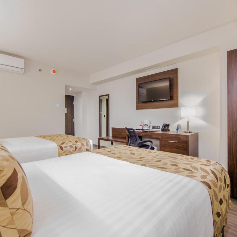 Sleep Inn Guadalajara Galerias - Habitación Doble Estándar para no fumadores - 2 camas dobles - 10