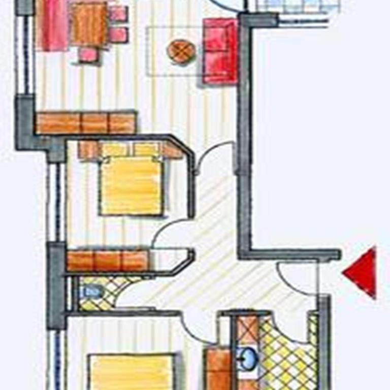 Appartement Alpenstern - Großes Apartment mit 2 Schlafzimmern und einem Balkon - 2