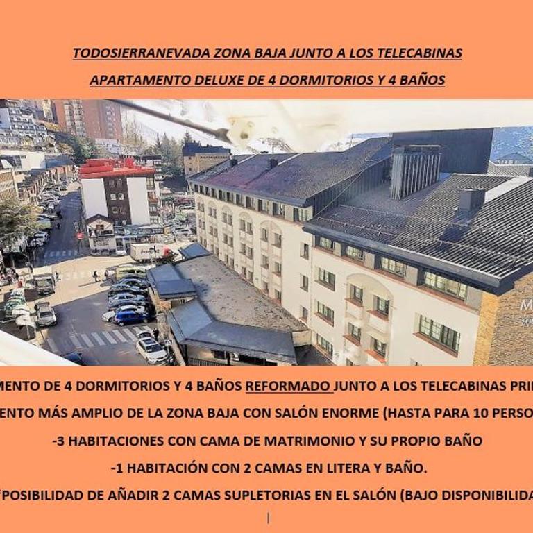 TODOSIERRANEVADA ZONA BAJA - APARTAMENTOS DE 4 DORMITORIOS - Junto a los Telecabinas - Apartamento Deluxe - 37