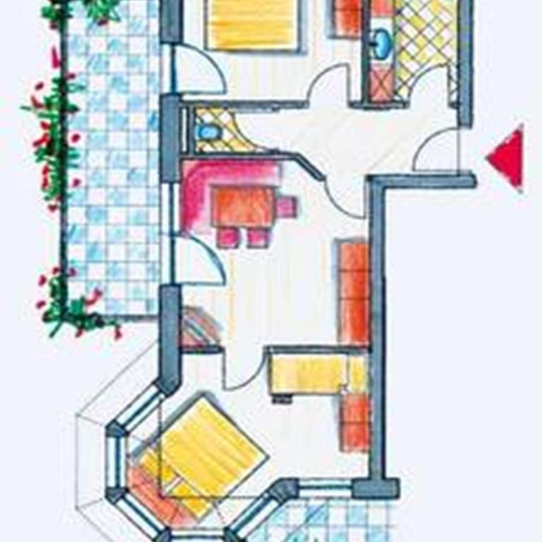 Appartement Alpenstern - Apartment mit 2 Schlafzimmern und Balkon - 2