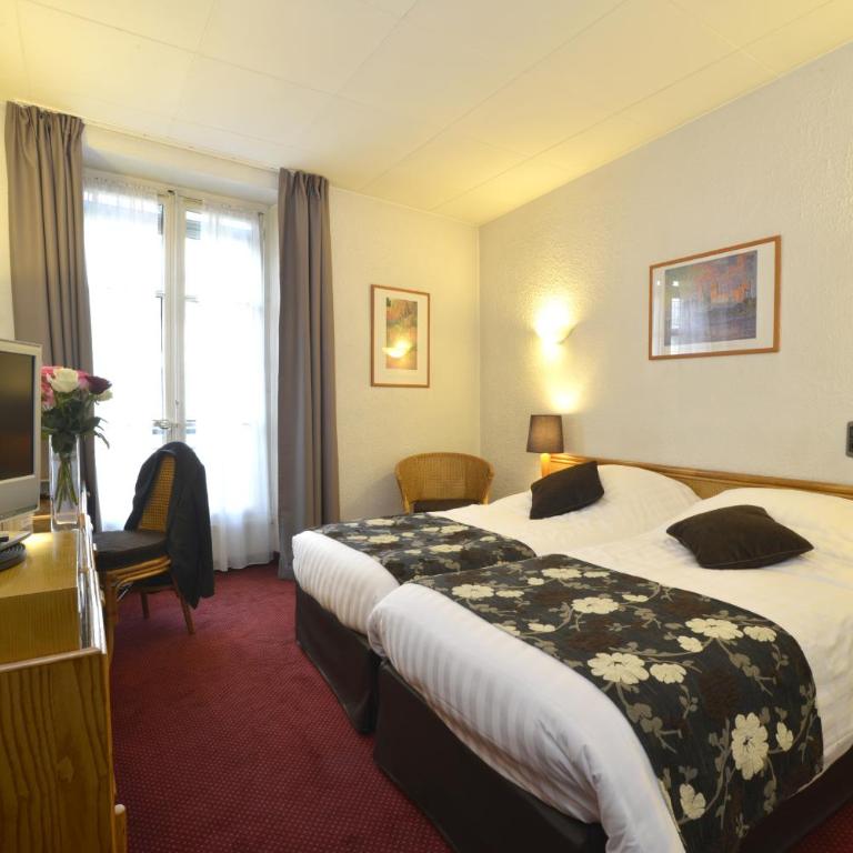 Hôtel d’Angleterre Grenoble Hyper-Centre - Chambre Lits Jumeaux - 3