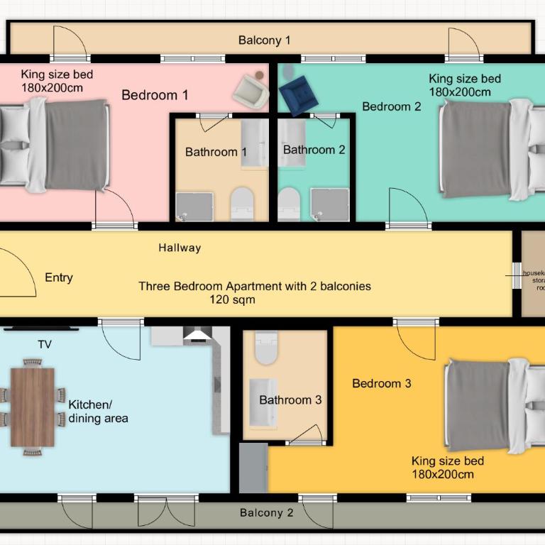 Kaiser Apartments - Apartamento de 3 dormitorios - 20