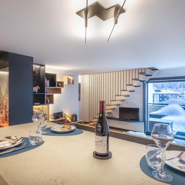 Duplex avec sauna et vue Mont Blanc au centre de Chamonix - Apartamento de 2 dormitorios con vistas a la montaña - 7