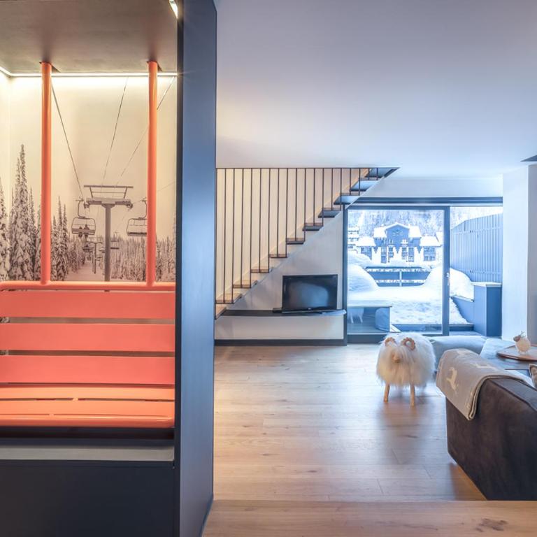 Duplex avec sauna et vue Mont Blanc au centre de Chamonix - Apartamento de 2 dormitorios con vistas a la montaña - 5