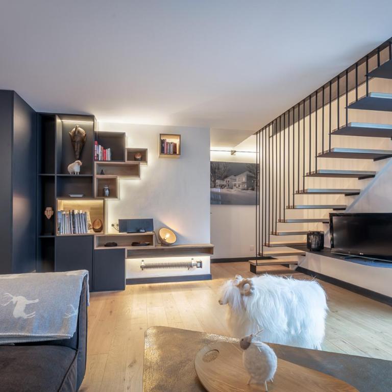 Duplex avec sauna et vue Mont Blanc au centre de Chamonix - Apartamento de 2 dormitorios con vistas a la montaña - 19