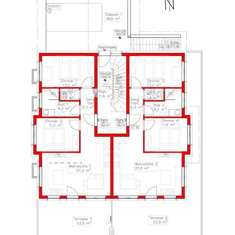 Ferienwohnungen Lehenhof - Apartment mit 2 Schlafzimmern - 4