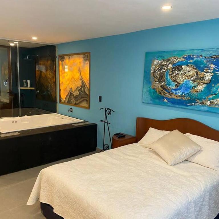 Luxury loft Mamitas Beach Jacuzzi&Sauna Barbacue - One-Bedroom Apartment - 24