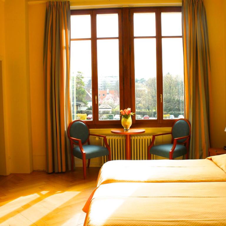 Hotel Le Cénacle - Chambre Lits Jumeaux avec Salle de Bains Privative - Vue sur Parc - 4