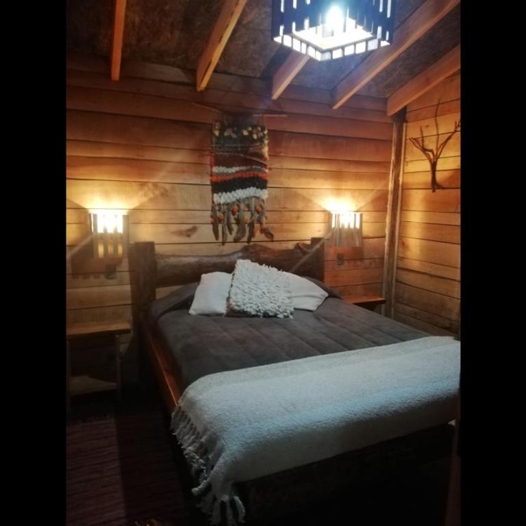 Cabaa rstica 2 maravillosa,con troncos nativos, con orilla de Ro Trancura - Vacation Home - 52