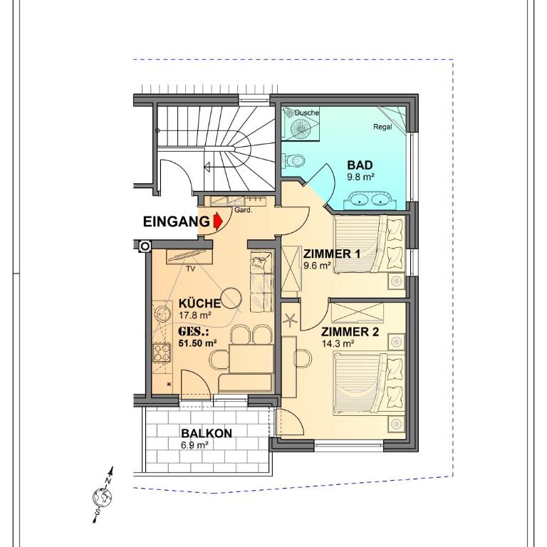 Apart Andre - Apartment mit 2 Schlafzimmern - 37