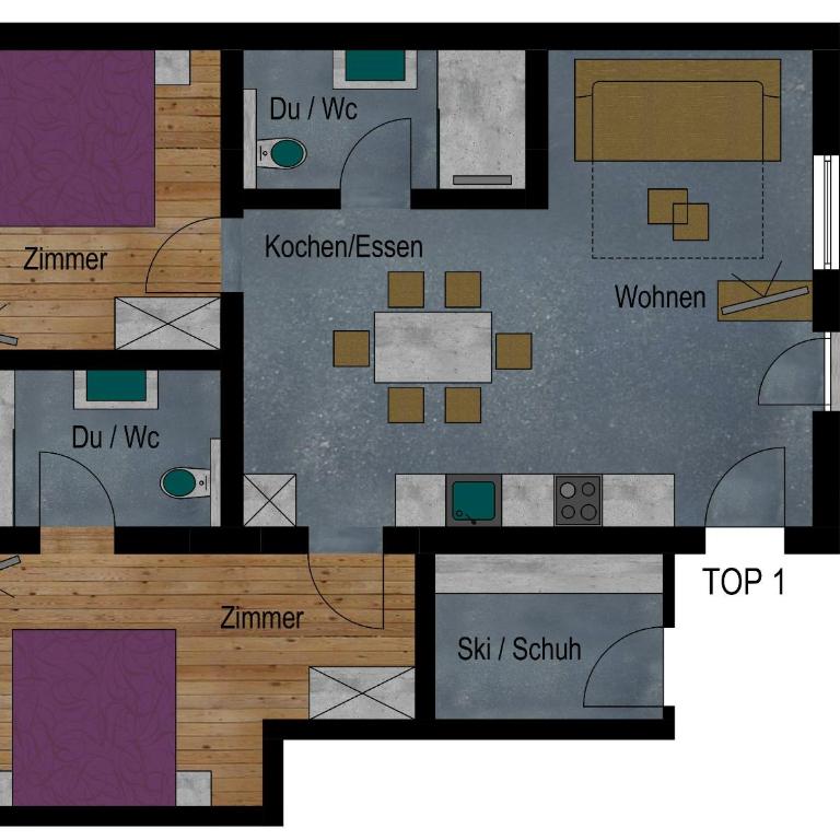 Apart Scharler - Apartment mit 2 Schlafzimmern - 3
