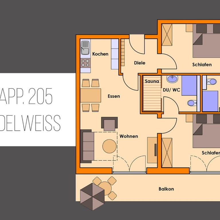 Alpenhaus Steiner - Top-Ferienwohnungen - Sommer-Bergbahn inklusive - Apartment mit 2 Schlafzimmern und Sauna im Apartment - 14