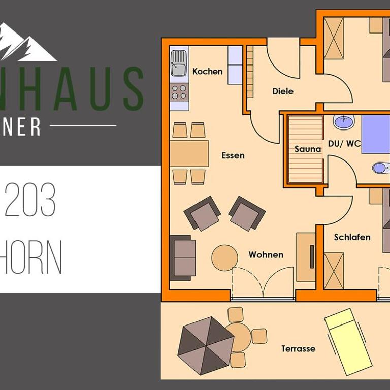Alpenhaus Steiner - Top-Ferienwohnungen - Sommer-Bergbahn inklusive - Apartment mit 2 Schlafzimmern und Sauna im Apartment - 13