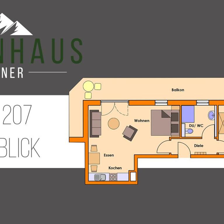 Alpenhaus Steiner - Top-Ferienwohnungen - Sommer-Bergbahn inklusive - Apartment mit 1 Schlafzimmer und Balkon - 7