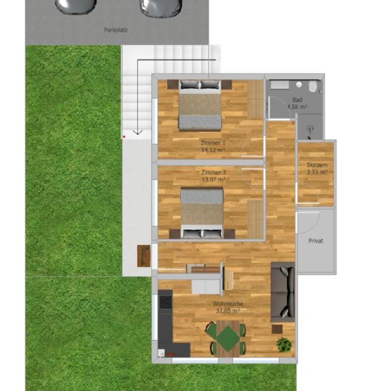 Apart Höllwarth - Apartment mit 2 Schlafzimmern und Dusche - 19