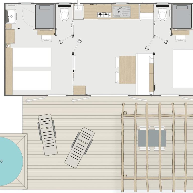 Camping Porto Vecchio - Mobile Home Supérieur - 5