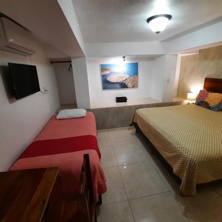 Hotel Casa Lima Bacalar - Habitación Doble con baño privado - 2 camas - 5