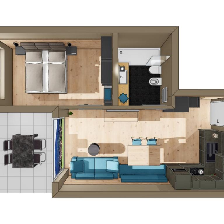Rienz Alpine City Lofts - Appartamento con Balcone - 1
