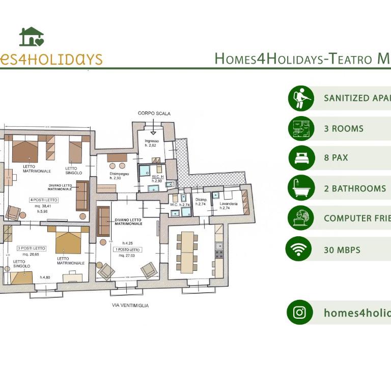 Homes4Holidays - Teatro Massimo - Apartment - 33