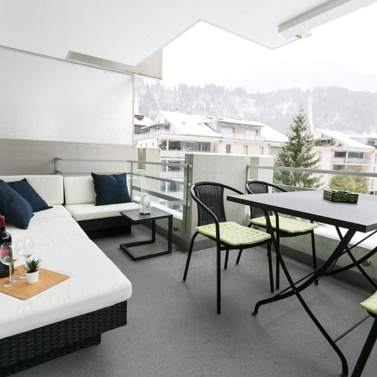 Spirit Apartments - Balkon - Bergsicht - Parkplatz - Apartment mit 1 Schlafzimmer - 4