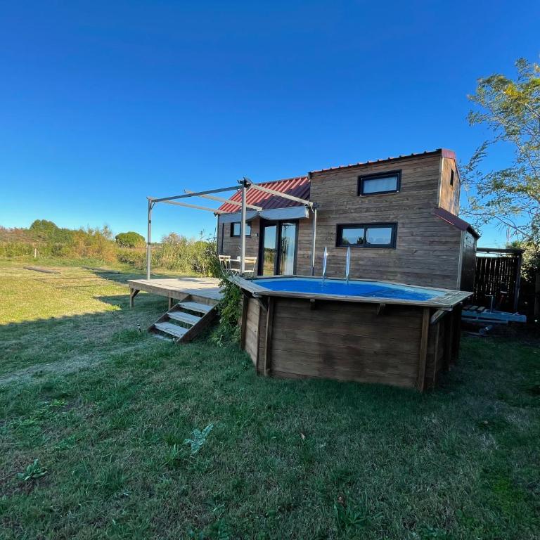 myinsolite - Tiny-house, jacuzzi, brasero, piscine - Chalet 1 Chambre - 11