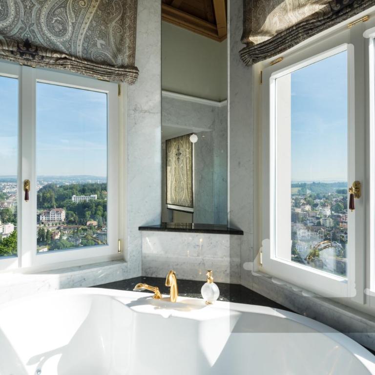 Château Gütsch - Turner Suite mit Terrasse und Seeblick - 5