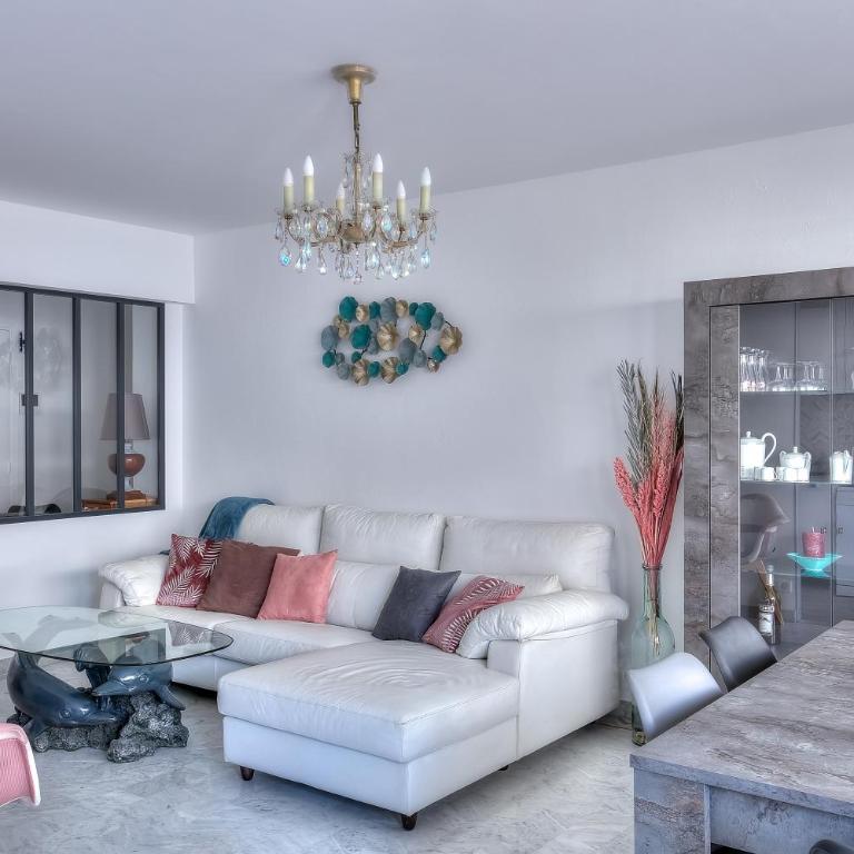 Le Sun-Beach - Spacieux 3 pièces avec parking à 400 m des plages de Juan-les-Pins - Apartment mit 2 Schlafzimmern - 5