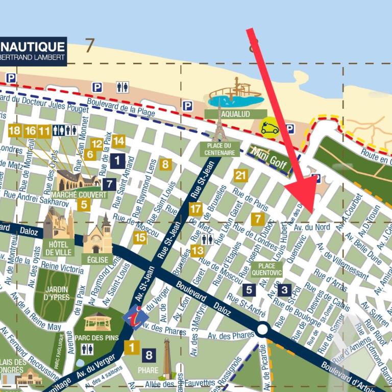 Le Touquet - Superbe appartement 3 chambres - Proche mer & centre - Wifi - Appartement 3 Chambres - 40