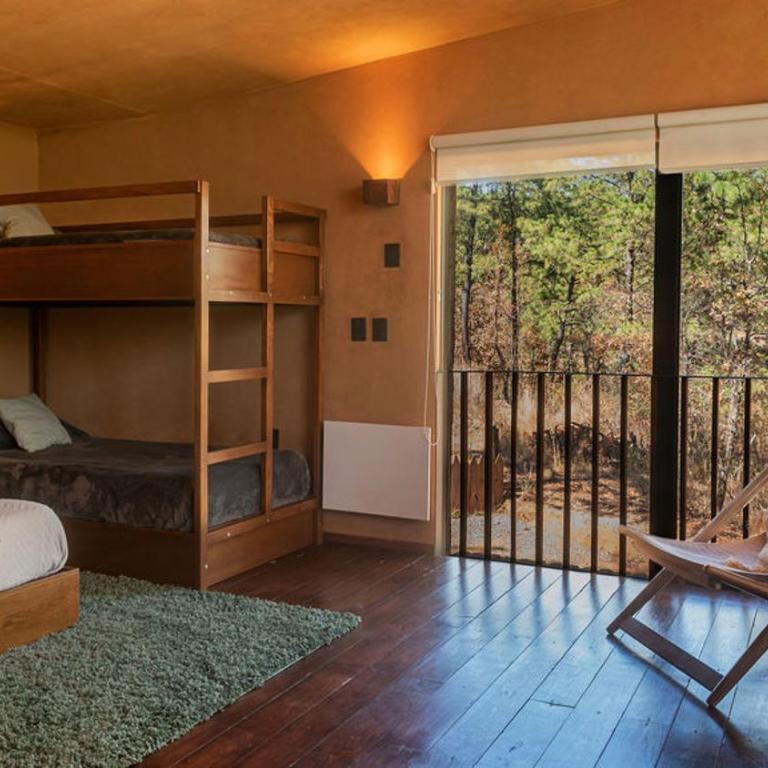 Cabaña de lujo con Tina y Fogatero Vistas al Bosque de Mazamitla - One-Bedroom Villa - 5