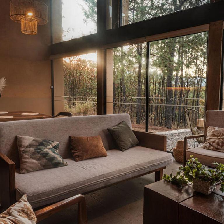 Cabaña de lujo con Tina y Fogatero Vistas al Bosque de Mazamitla - One-Bedroom Villa - 21