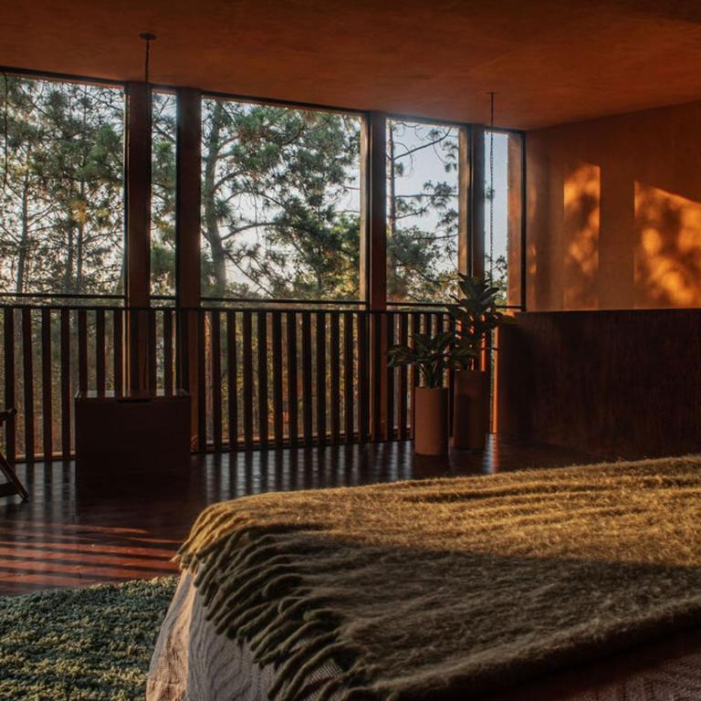 Cabaña de lujo con Tina y Fogatero Vistas al Bosque de Mazamitla - One-Bedroom Villa - 2
