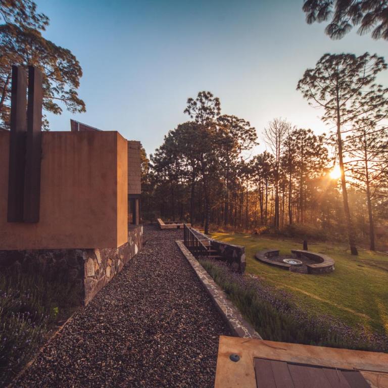 Cabaña de lujo con Tina y Fogatero Vistas al Bosque de Mazamitla - One-Bedroom Villa - 22