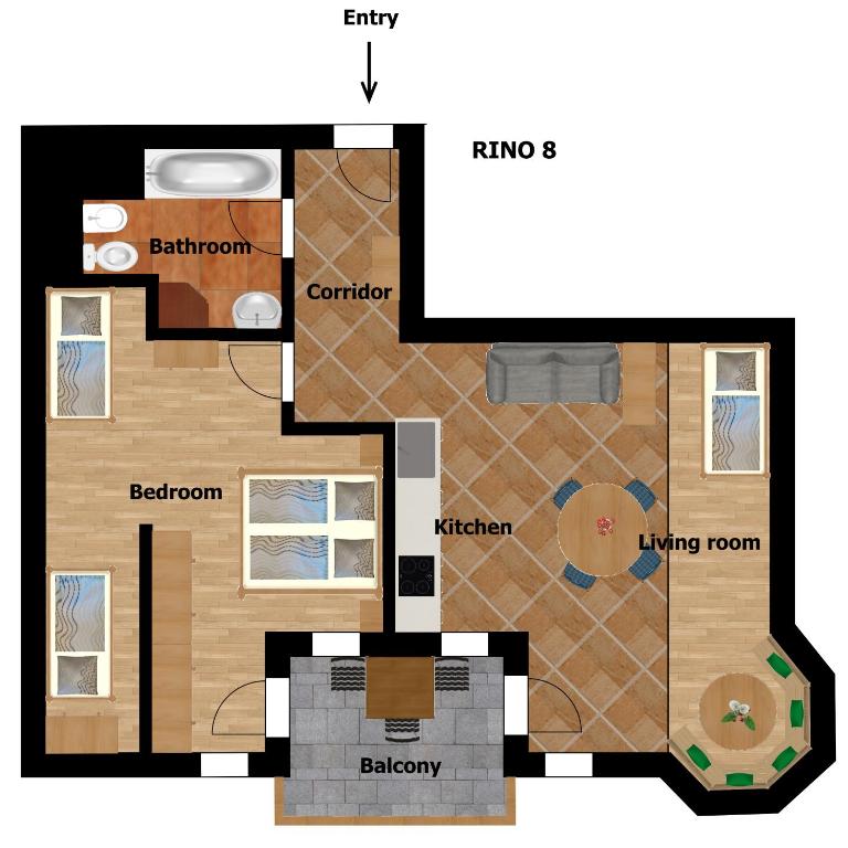 Obereggen - Anna - Apartamento con balcón - 5