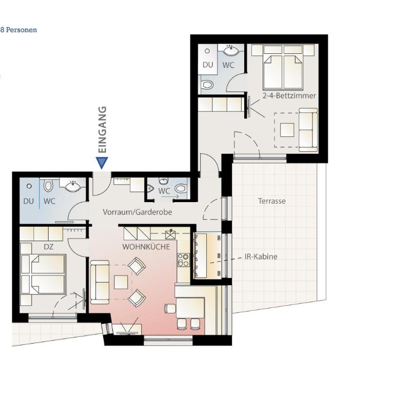 Aparthotel Adrenalin - Apartment mit Terrasse - TOP 2 - 8