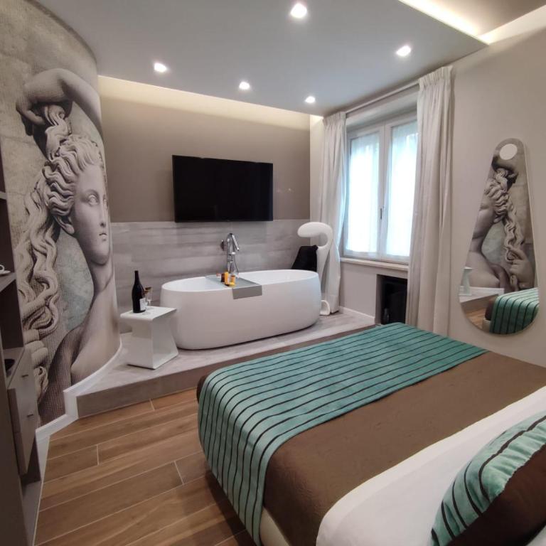 il sogno di afrodite luxury b and b - Camera Matrimoniale Deluxe con Vasca - 8