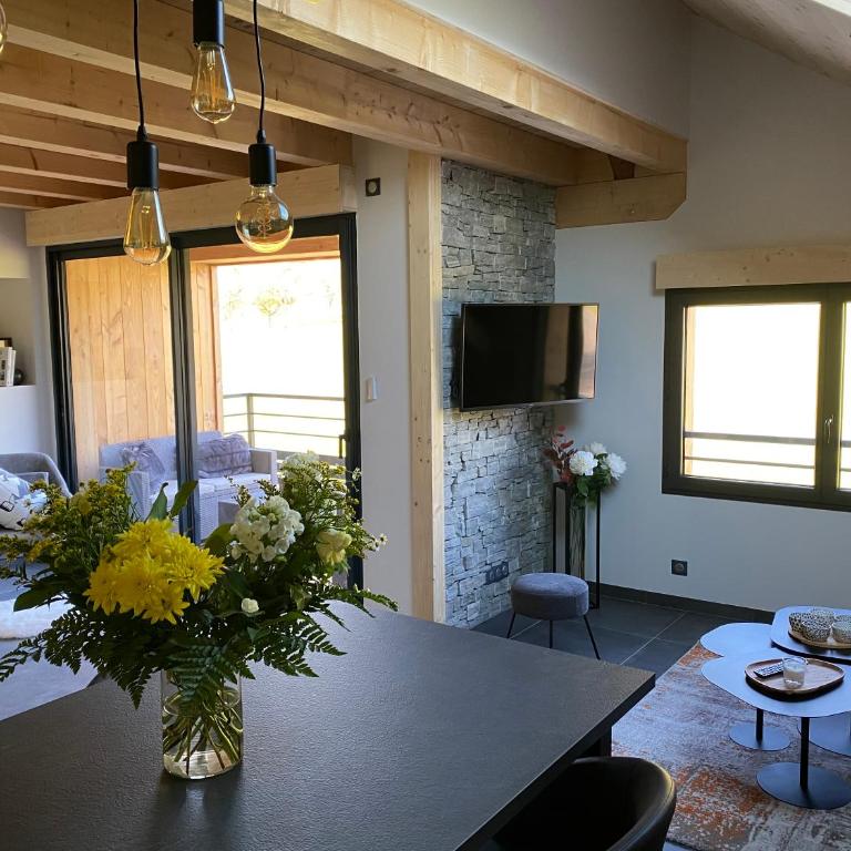 Gîte avec jacuzzi, vue et calme, 30mn Genève - Appartement 1 Chambre - 11