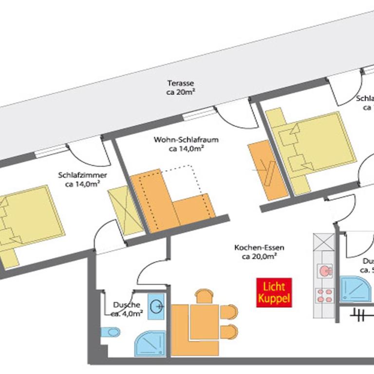 Appartement Sporthütte Fiegl - Apartment mit 2 Schlafzimmern und Balkon - 13